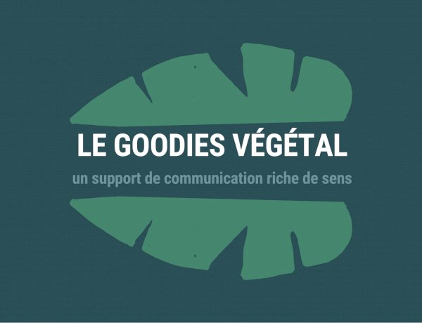 Le Goodies végétal : un support de communication riche de sens !